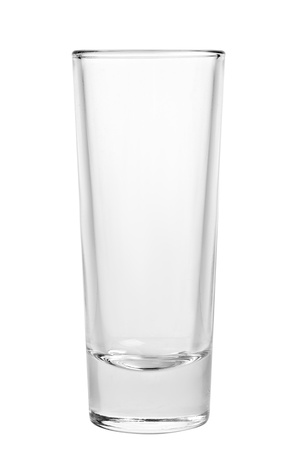 Empty glass isolated on a white background の写真素材