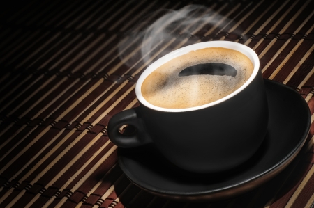 Cup of black coffeeの写真素材