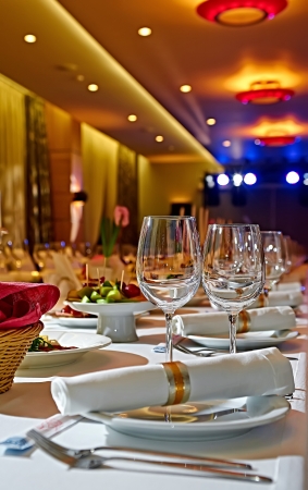 restaurant setの写真素材