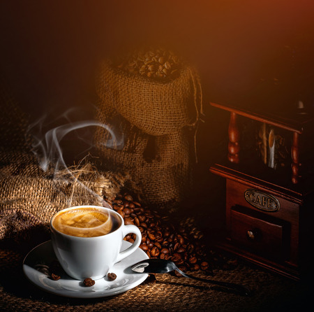coffee with mixerの写真素材