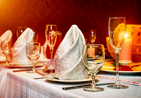 restaurant setの写真素材