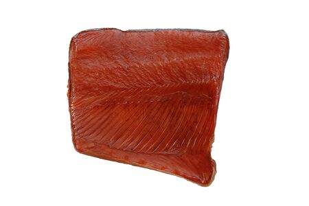 A slice of appetizing red fish beer snack