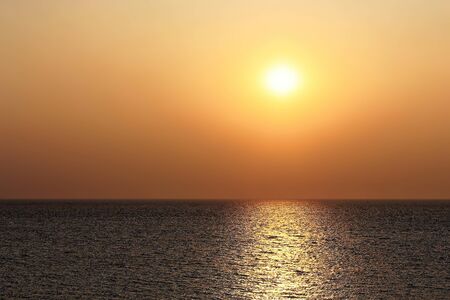 Beautiful colorful sunset on the Black seaの写真素材