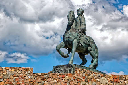 Monument to Empress Elizaveta Petrovna in the city of Baltiyskの写真素材