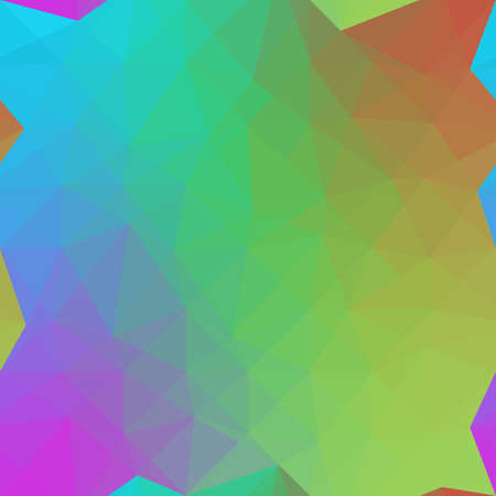 Colorful Seamless Geometric Vector Background of Triangular Polygons Pattern