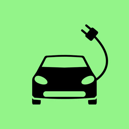 electric car icon vectorのイラスト素材