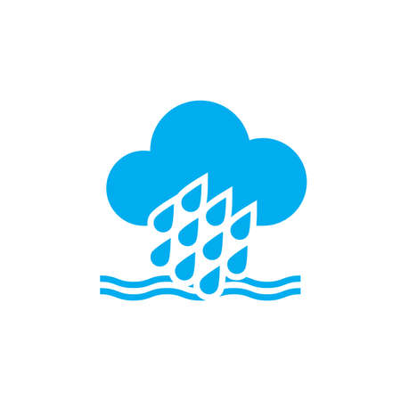 Flood weather iconのイラスト素材