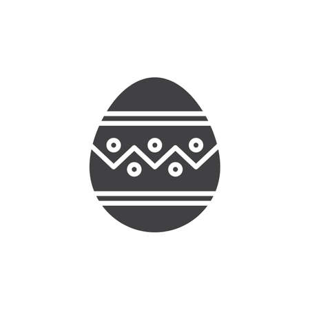 Easter egg icon vector, filled flat sign, solid pictogram isolated on white. Symbol,  illustrationのイラスト素材