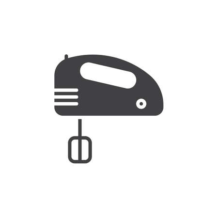Hand mixer icon vector, solid flat sign, pictogram isolated on white, logo illustrationのイラスト素材