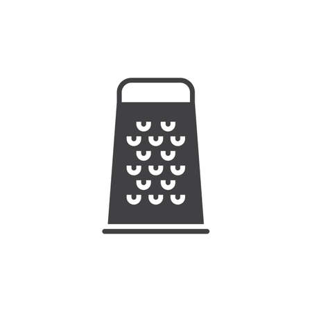 Food Grater icon vector, solid flat sign, pictogram isolated on white, logo illustrationのイラスト素材