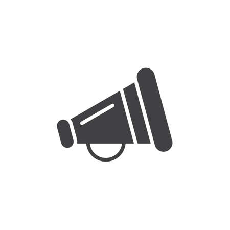 Promotion symbol. Megaphone icon vector, filled flat sign, solid pictogram isolated on white, logo illustrationのイラスト素材