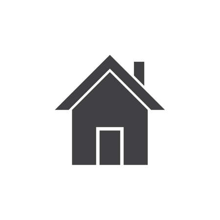 home icon vector, house solid logo illustration, pictogram isolated on whiteのイラスト素材
