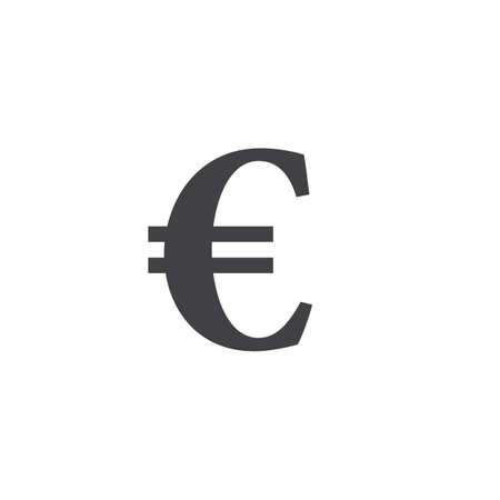 euro symbol. vector sign, solid logo illustration, pictogram isolated on whiteのイラスト素材
