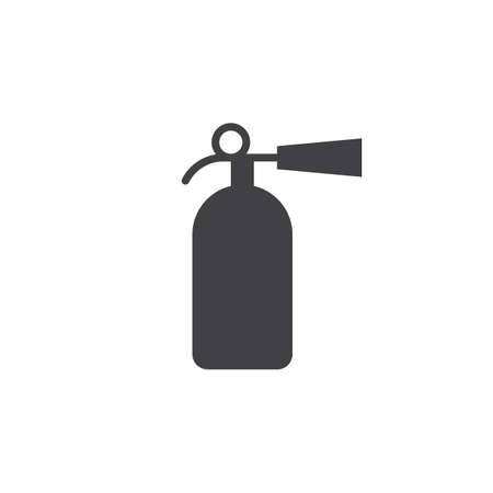 fire extinguisher icon vector, solid logo illustration, pictogram isolated on whiteのイラスト素材