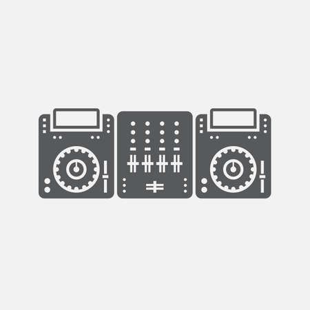 DJ Equipment Iconのイラスト素材