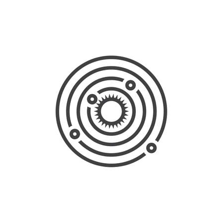 Solar System Line Icon Outline Vector Logo Linear Pictogram Isolated On White Pixel Perfect Illustrationの素材 Fy ストックフォトのamanaimages Plus