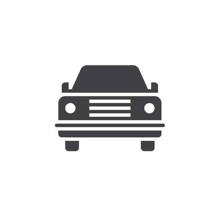 Car icon vector, automobile solid logo, pictogram isolated on white, pixel perfect illustrationのイラスト素材