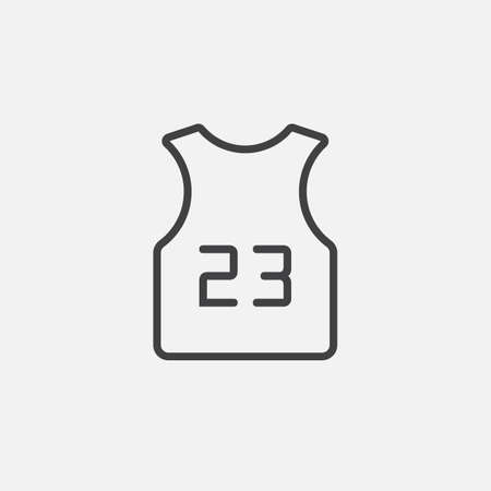 Basketball jersey iconのイラスト素材