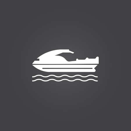 jet ski iconのイラスト素材