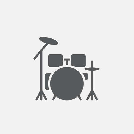 Drum kit iconのイラスト素材