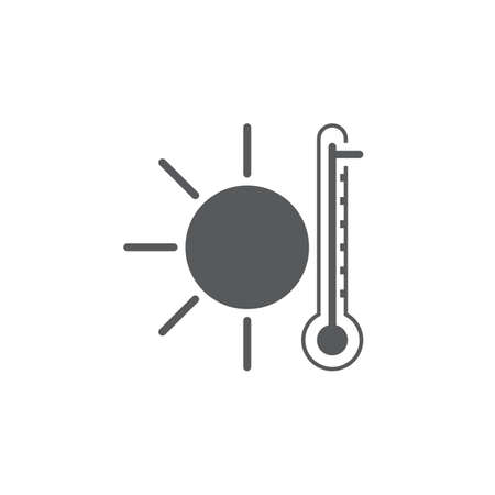 Hot weather iconのイラスト素材
