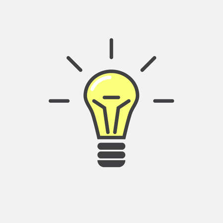 Light bulb iconのイラスト素材