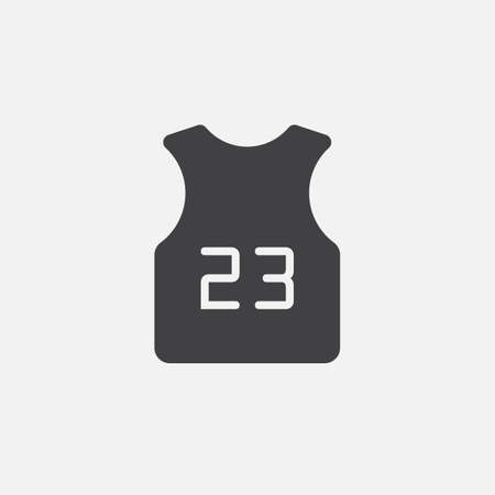 Basketball jersey iconのイラスト素材