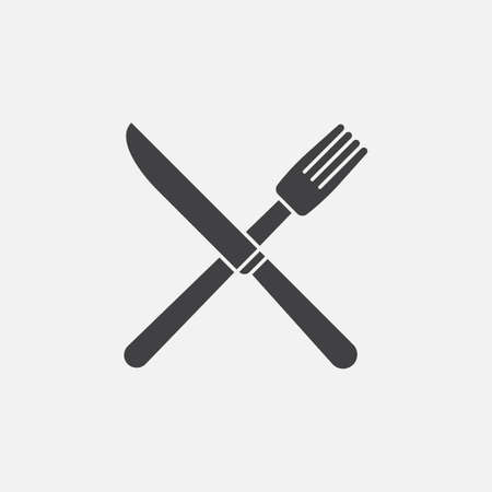 fork and knife iconのイラスト素材
