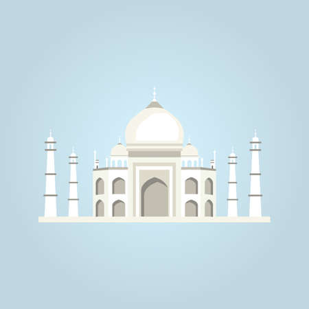 Taj Mahal vector illustrationのイラスト素材