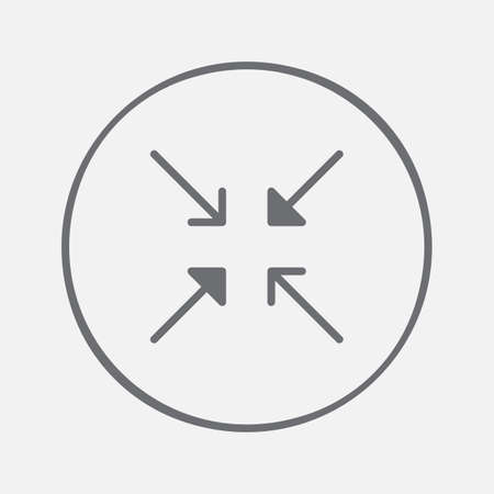 minimize iconのイラスト素材