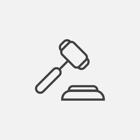 judge hammer iconのイラスト素材