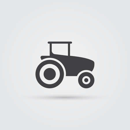 tractor icon, vector illustrationのイラスト素材