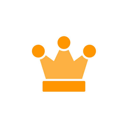 Royal crown icon vector, filled flat sign, solid colorful pictogram isolated on white. King symbol, logo illustration. Pixel perfectのイラスト素材