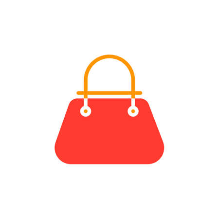Bag icon vector, filled flat sign, solid colorful pictogram isolated on white. Womens handbag symbol, logo illustrationのイラスト素材