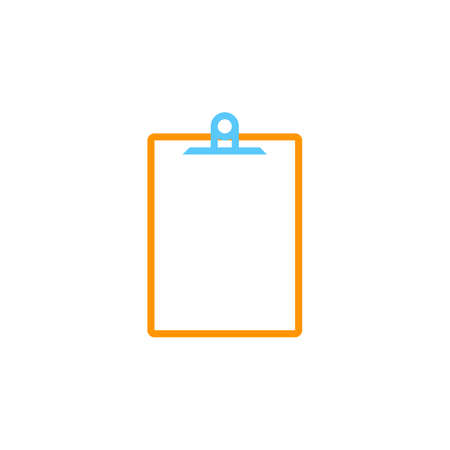 clipboard line icon, outline vector logo illustration, linear pictogram isolated on whiteのイラスト素材
