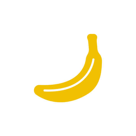 Banana icon vector, filled flat sign, solid colorful pictogram isolated on white, logo illustrationのイラスト素材