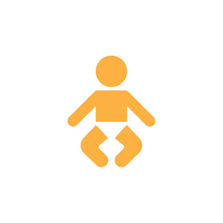 Baby icon vector, solid logo illustration, colorful pictogram isolated on whiteのイラスト素材