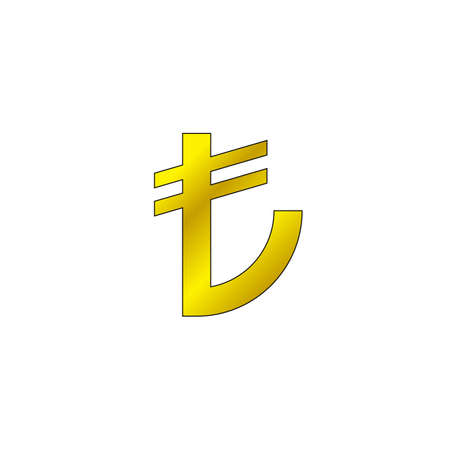 Turkish lira symbol. vector sign, solid logo illustration, colorful pictogram isolated on whiteのイラスト素材