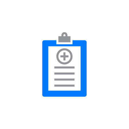 medical report symbol. clipboard icon vector, solid logo illustration, colorful pictogram isolated on whiteのイラスト素材