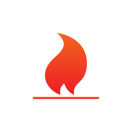 Fire icon vector, flame solid logo illustration, colorful pictogram isolated on whiteのイラスト素材