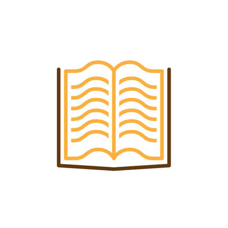 book line icon, outline vector logo, linear pictogram isolated on white, pixel perfect illustrationのイラスト素材