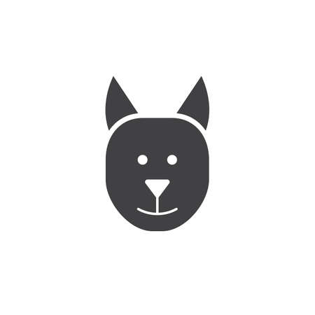 dog icon vector, pet solid logo illustration, pictogram isolated on whiteのイラスト素材