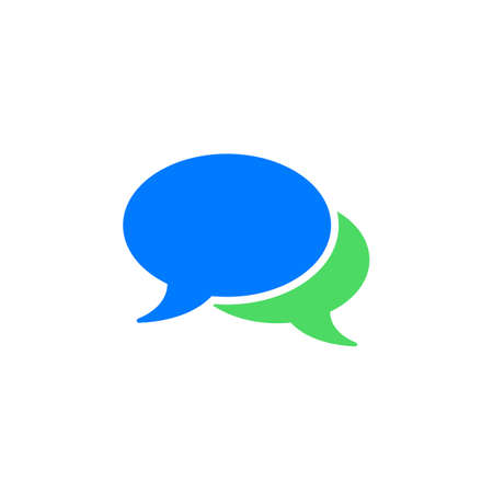 comments icon vector, speech bubbles solid logo illustration, chat pictogram isolated on whiteのイラスト素材