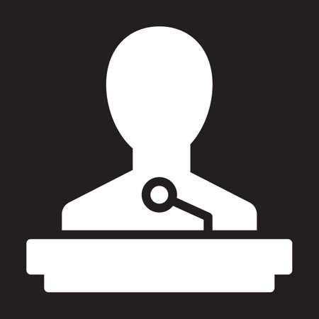 Speaker tribune icon, vector illustrationのイラスト素材