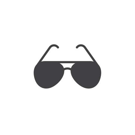 Sunglasses icon vector, sun glasses filled flat sign, solid pictogram isolated on white, logo illustrationのイラスト素材