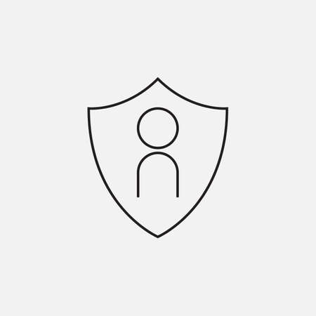 User Account icon vector, solid color logo illustration, pictogram isolated on whiteのイラスト素材