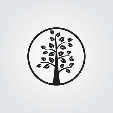 Tree icon vector, solid logo illustration, pictogram isolated on grayのイラスト素材