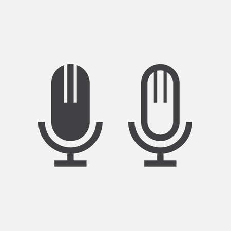 microphone iconのイラスト素材