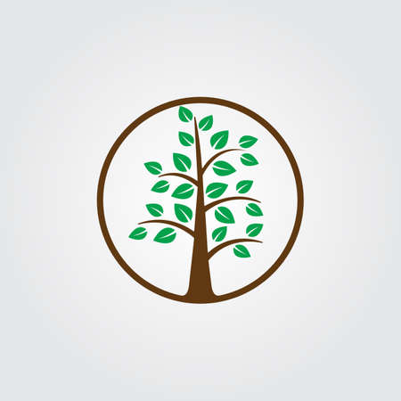 Tree icon vector, solid logo illustration, pictogram isolated on grayのイラスト素材