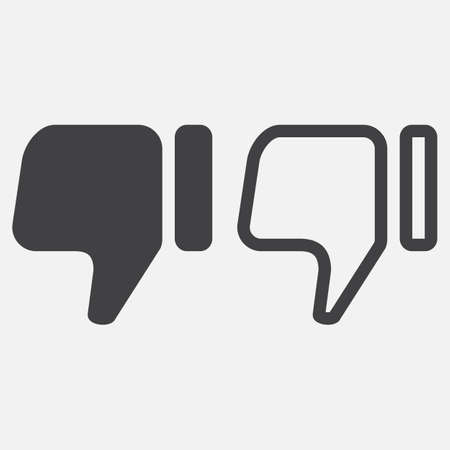 thumbs down iconのイラスト素材